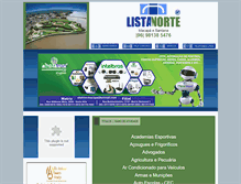 Tablet Screenshot of listanorteap.com.br